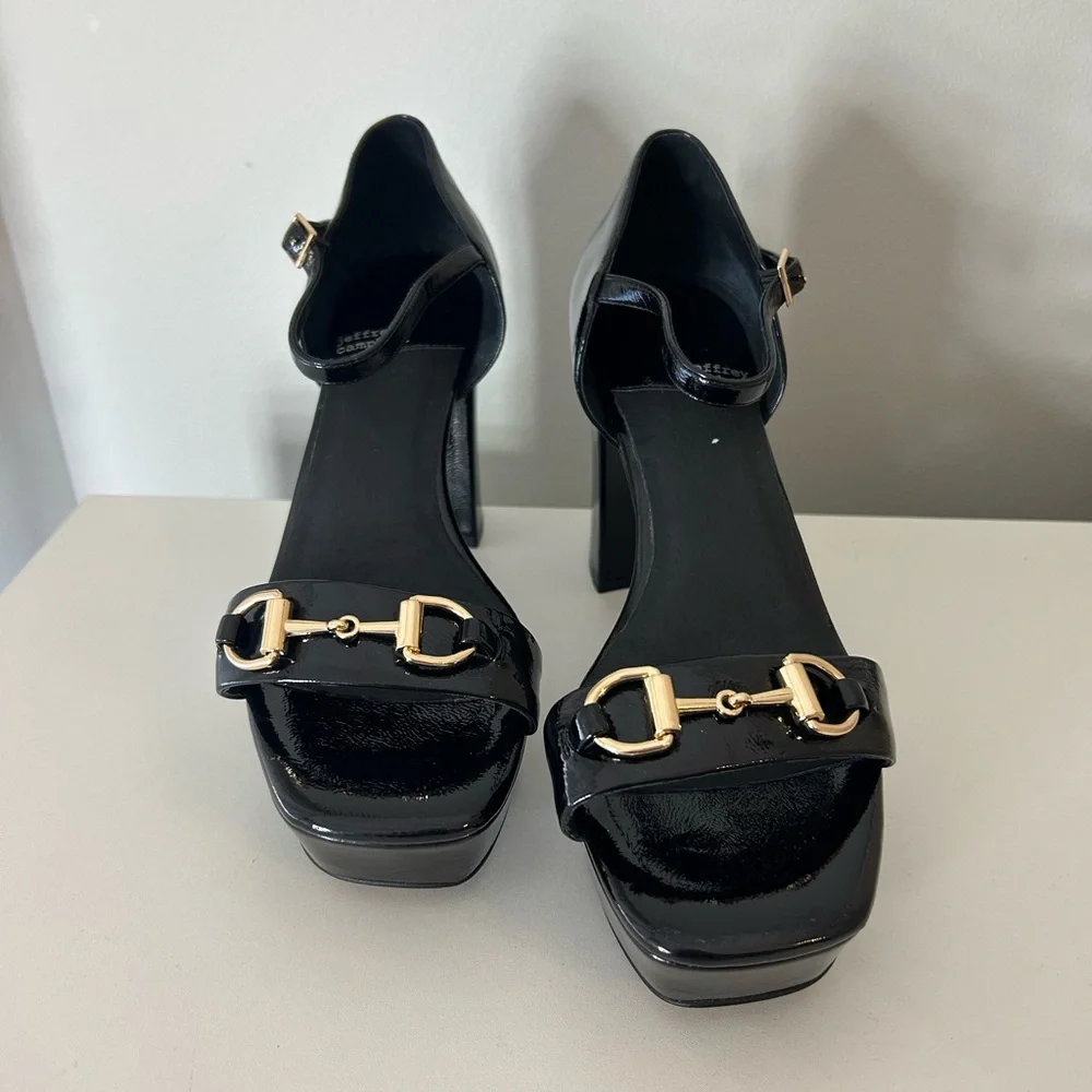 Jeffrey Campbell Jeffrey Women's Clever Platform High Block Heel Sandals